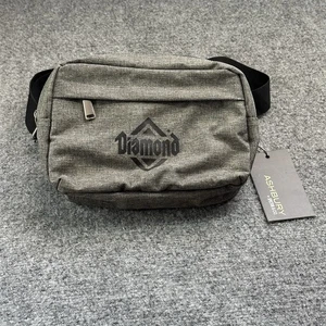 NEW! Ashbury “Diamond” Adult Unisex Multi Pocket Belted Zip Up Fanny Pack Gray - Picture 1 of 7
