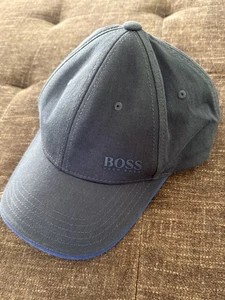 Hugo Boss Blue Hat Logo Adjustable Strapback Designer - Picture 1 of 7