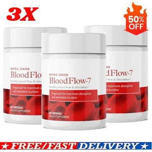 3PACK Bloodflow-7 Suplemento Circulación Sanguínea | Óxido Nítrico con Nitros=- - Imagen 1 de 9