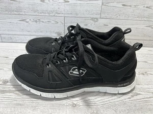 Tenis para mujer Skechers suela flexible espuma viscoelástica con cordones negros talla 8,5 - Imagen 1 de 13