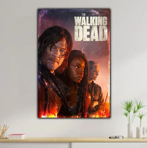 Gemälde The Walking Dead TWD Deko Film Kino, Schild Deko Pop Art - Bild 1 von 3