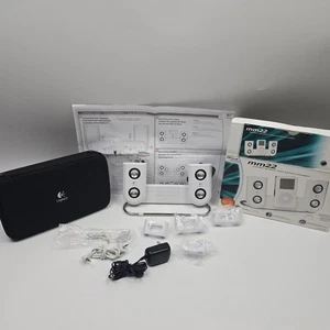 Logitech mm22 Altoparlanti Portatile Bianco iPod MP3 con Custodia Testato Leggi - Foto 1 di 24
