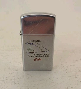 Encendedor de colección Zippo Base Naval de Estados Unidos Bahía de Guantánamo La Habana Cuba no funciona  - Imagen 1 de 18