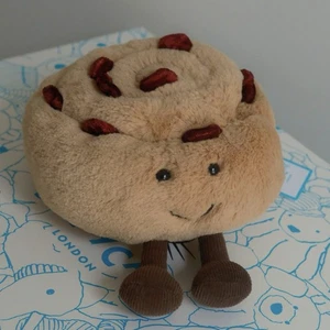 Retired ✨ Jellycat Amuseables Pain Au Raisin NWT Plush with Dust Bag ( Pastry ) - Picture 1 of 15
