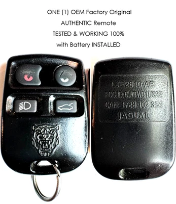 2004 2005 2006 JAGUAR XK8 XKR KEYLESS REMOTE CAR ENTRY CWTWB1U322 LJE2610AC OEM - Image 1 of 4