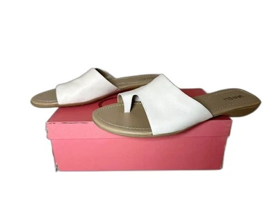 Sandalias VANELi Tallis blancas Bogotá sin cordones de cuero con puntera para mujer 10,5 Foto 1 de 4