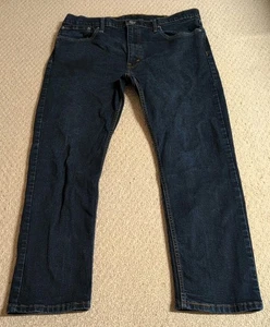 Pantaloni jeans Levi's 502 uomo taglia W38 X L30 blu denim taglio conico 24 - Foto 1 di 11