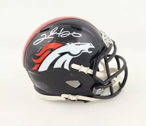 Clinton Portis Signed Denver Broncos Mini-Helmet (JSA COA) 2xPro Bowl R.B. - Picture 1 of 6