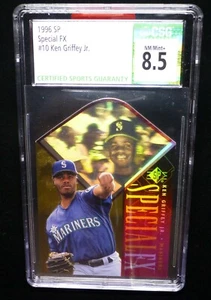 1996 SP Special FX Ken Griffey Jr. #10 Rosso Die Cut CSG 8,5 NM-MT+ - Foto 1 di 2