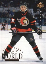 1994-95 Upper Deck Senators Hockey Card #542 Radek Bonk WT