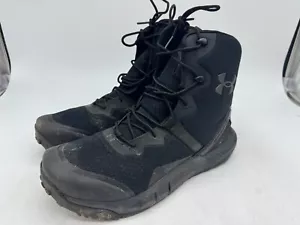 Under Armour Micro G Valsetz Boots Mens Black Lace-Up Round Toe Ankle Size 10.5 - Picture 1 of 7