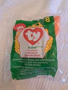 Vintage McDonalds Scoop Pelican Teenie Beanie Baby# 8 1993 1998 ERROR Retired - Picture 1 of 3