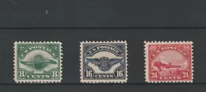 U.S.A. 1923, "AIR MAIL", SCOTT C4-C6 HINGED COMPLETE SET, VERY FRESH, SEE!! - Picture 1 of 1