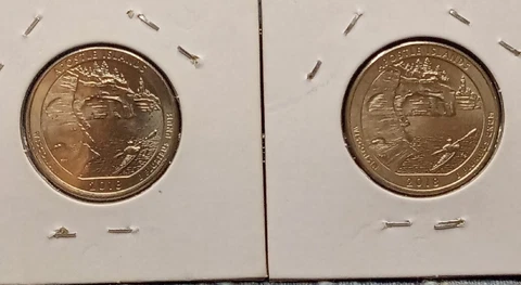2018 P Apostle Islands Quarters 2 Coins***LEFT&RIGHT Arm Sleeping Bag*** Cover