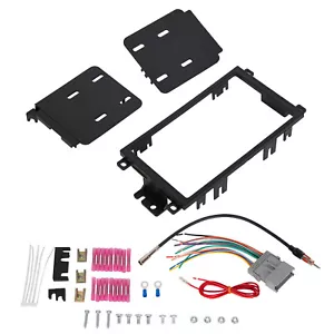 Double 2 Din Stereo Radio Dash Kit w/Wiring Harness for Buick Chevy GMC Pontiac - Picture 1 of 11