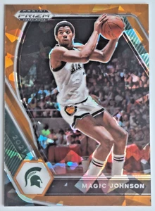 2021-22 Panini Prizm Draft Picks Orange Ice Prizm #86 Magic Johnson 🏀 - Foto 1 di 2