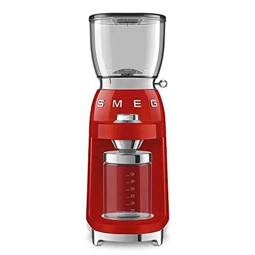 SMEG 50's Style Aesthetic CGF01 150W Coffee Grinder - Red