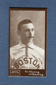BOBBY LOWE, Boston Beaneaters (Braves) ~ 1895 Mayo Cut Plug N300 | REPRINT 1986