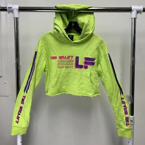Cropped LF Lime Green Women's Sweatshirt / Hoodie Size Small - Picture 1 of 10