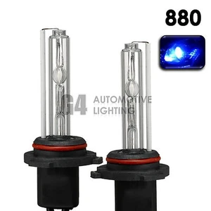 2X NEW HID XENON 880 893 Fog Light Replacement Bulbs AC 35W 10000K Deep Blue - Picture 1 of 12