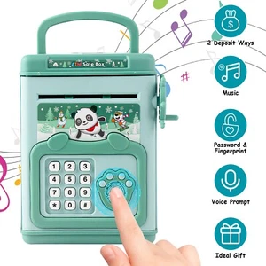 Mini Electronic Password Piggy Bank For Kids Boys Girls Gifts Money Saving Box - Picture 1 of 19