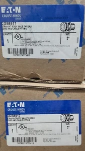 CGB8917 Crouse-Hinds Serie Kabelverschraubung nicht gepanzerte Tray Kabel Stahl 3 Zoll NP - Bild 1 von 1
