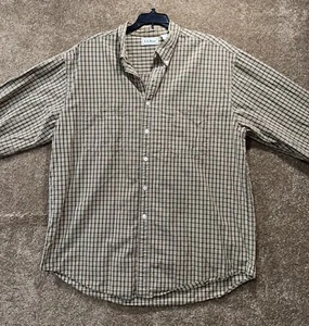 LL Bean Button Down Langarm Short für Herren - Large Reg - braun beige kariert - Bild 1 von 7