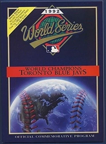 1992 Toronto Blue Jays MLB World Series Champions Official Commemorative Program - Image 1 of 1