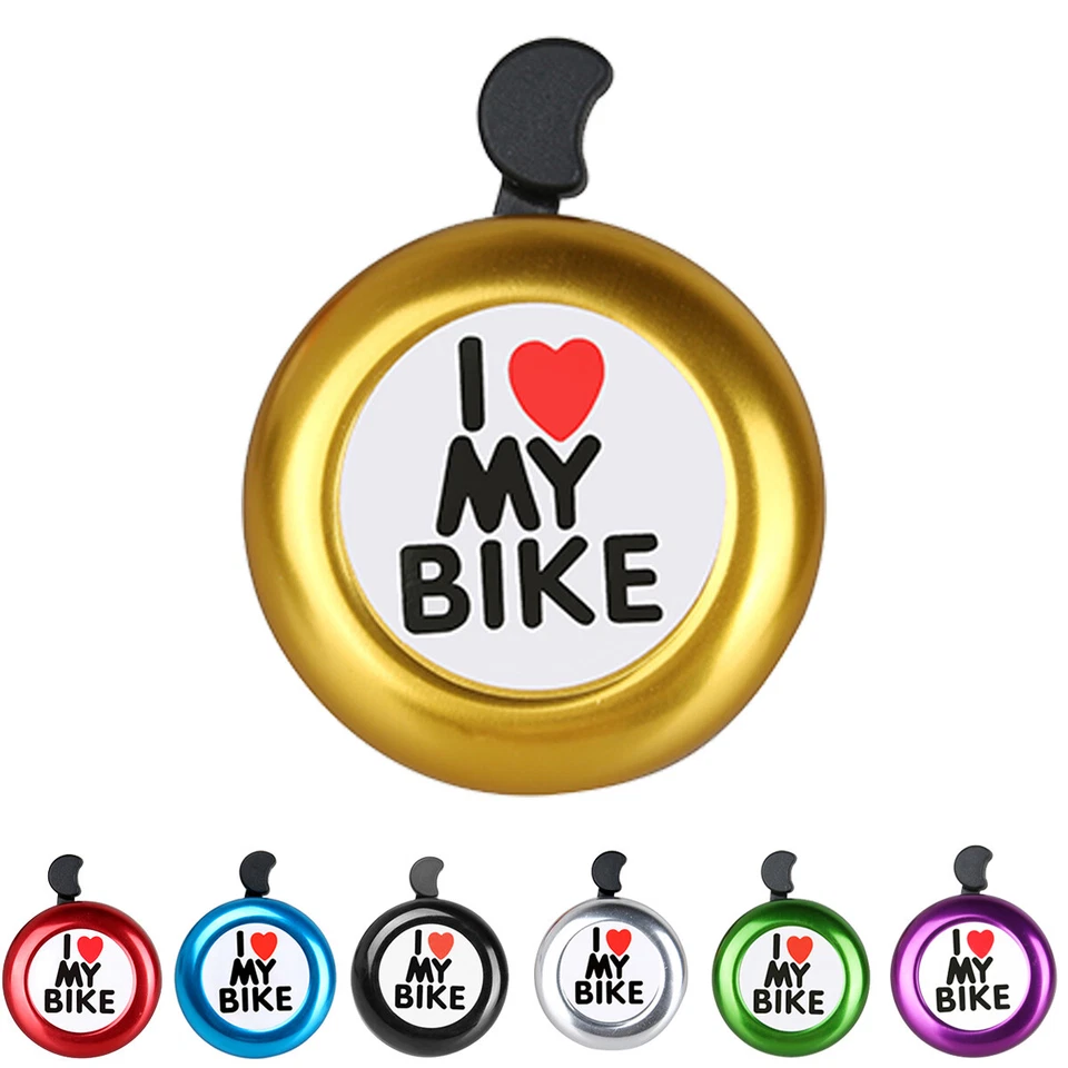 Campana de bicicleta manillar de bicicleta anillo de bocina alarma campana de seguridad de alta calidad EE. UU. Foto 1 de 4