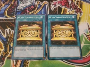 Yugioh - Gold Sarcophagus LCYW-EN080/LDK2-ENY22 LP/NM 1st ed/Unlim Common X2 - Picture 1 of 1