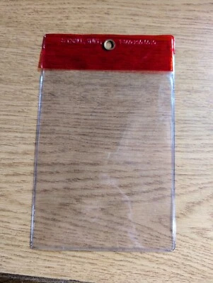 Vinyl Tag Protectors - 4 x 6” , RED QTY-50 - Image 1 of 2