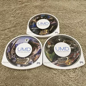 Monster Hunter 2 2G & 3 JRPG Action PSP Game Lot Set Bundle Japan Imports - Picture 1 of 4
