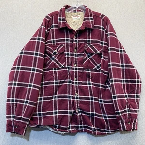 Wrangler Authentic Sherpa Lined Shirt Jacket Shacket Mens XL Casual Workwear - Picture 1 of 9