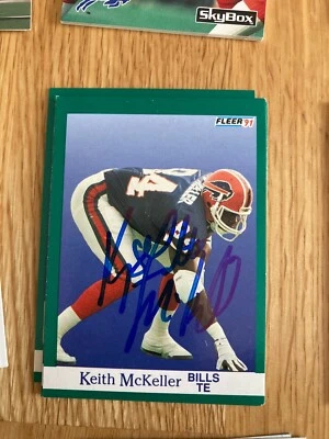 Buffalo Bills Keith McKeller signed 1991 Fleer Card - Image 1 of 2