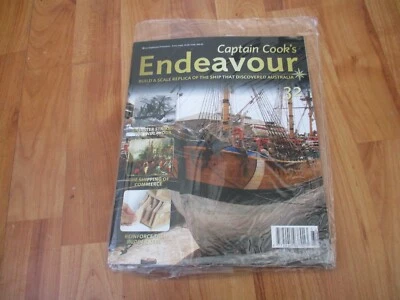 1/48 Eaglemoss Costruzione Capitano COOK Endeavour Modello Nave Problema 32 Inc - Immagine 1 di 2