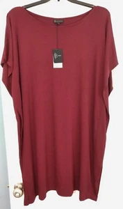 Bobeau B Curvy Maroon Dress Plus Size 2X - Picture 1 of 6