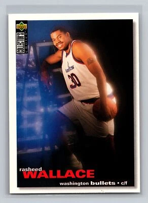 Rasheed Wallace #239 1995-96 Collector's Choice Washington Bullets RC - Image 1 of 2