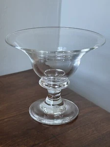 VINTAGE clear glass bon bon bowl vase dish - Picture 1 of 7