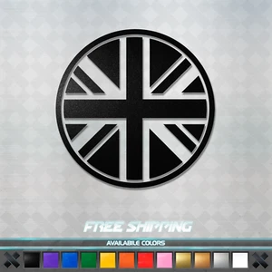 Union Jack Flag Badge Vinyl Decal Sticker - UK Britain Car Window Mini Cooper - Picture 1 of 3