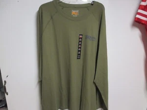 CAMISA DE TRABAJO PROFESIONAL TIMBERLAND PARA HOMBRE (MANGA LARGA) (4XL) NUEVA CON ETIQUETAS COLOR OLIVA PESO MEDIO $$ - Imagen 1 de 8