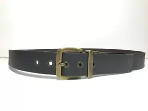 Cinturón 40 Hombre Negro Marrón Reversible Cuero PU Informal Jeans Hebilla Dorada - Imagen 1 de 12
