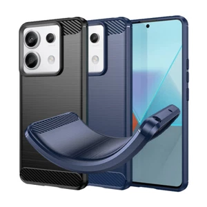 Custodia TPU Carbonio per Xiaomi Redmi Note 13 Pro 5G Fibra Spazzolata Custodia - Foto 1 di 13