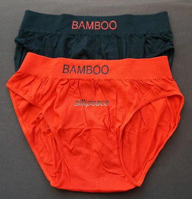 2 Mujeres CALZONCILLOS SIN COSTURAS BAMBÚ Fibra Bragas Ropa Interior 6 7 M L Cintura 32 34 36"  Foto 1 de 3
