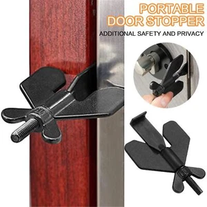Portable Door Lock Hardware Safety Security Tool for Home Privacy Hotel Travel - Picture 1 of 14