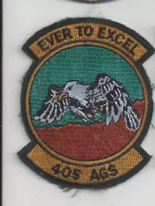 PATCH USAF 405TH AGS FLUGZEUG GENERATION SQ LUKE AFB - Bild 1 von 1