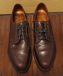 FOOTJOY BOOTMAKERS FOR GENTLEMENS 53878 OXFORDS UOMO PELLE MARRONE TAGLIA 10 AA/B - Foto 1 di 14