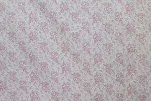 100 % Cotton fabric ~ Pink with pink & white flowers ~ BTY - Picture 1 of 2