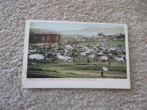 San Francisco CALIFORNIA 1906 REFUGEES Survivors EARTHQUAKE Camp Fort Mason - Bild 1 von 2