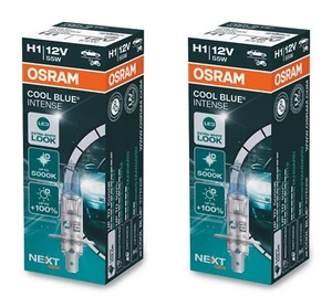 2St OSRAM H1 Cool Blue INTENSE NextGeneration 5000K +100% 12V 55W P14.5s - Bild 1 von 5