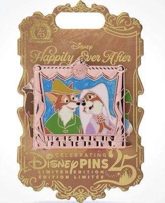 Prendedor Disney Robin Hood y Criada Marian Felices Para Siempre LE 2400 Foto 1 de 3